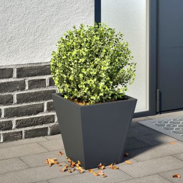 Gossi jardiniera de gradina, antracit, 30x30x30 cm, otel