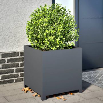 Gossi jardiniera de gradina, antracit, 50x50x50 cm, otel