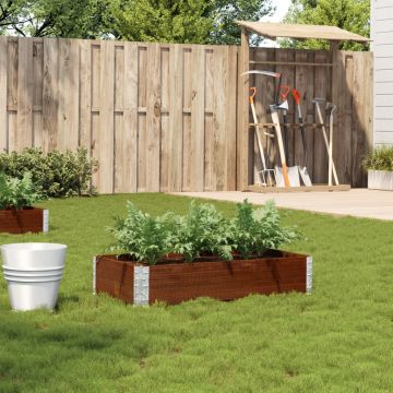 Gossi jardiniera de gradina, maro, 100x50 cm, lemn masiv de pin