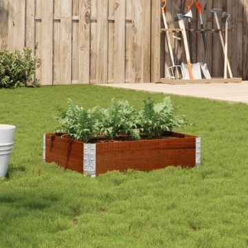 Gossi jardiniera de gradina, maro, 80x60 cm, lemn masiv de pin