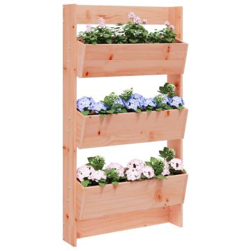 Gossi jardiniera de perete cu 3 niveluri 60x18,5x110 cm lemn douglas