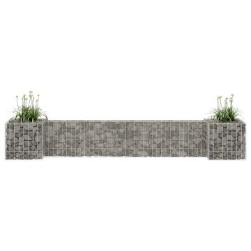 Gossi jardiniera gabion in forma de h, 260 x 40 x 40 cm, sarma otel