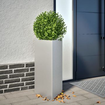 Gossi jardiniera gradina 2 buc. 40x34,5x70cm otel galvanizat triunghi