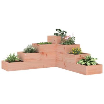Gossi jardiniera gradina 4 niveluri, 80,5x79x36 cm lemn masiv douglas