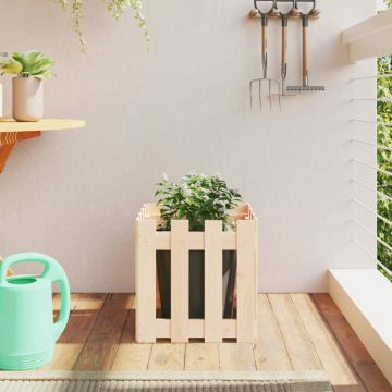 Gossi jardiniera gradina design gard, 40x40x40 cm, lemn masiv de pin