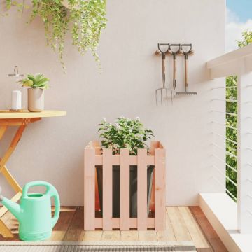 Gossi jardiniera gradina design gard, 50x50x50 cm, lemn masiv douglas