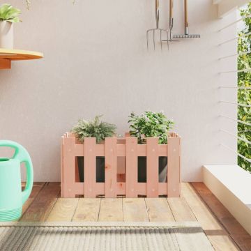 Gossi jardiniera gradina design gard, 60x30x30 cm, lemn masiv douglas