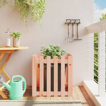 Gossi jardiniera gradina design gard, 60x60x60 cm, lemn masiv douglas