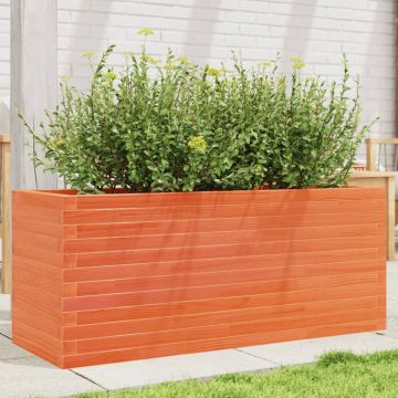 Gossi jardiniera gradina, maro ceruit, 110x40x45,5 cm, lemn masiv pin