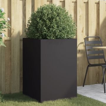 Gossi jardiniera, negru, 52x48x75 cm, otel laminat la rece