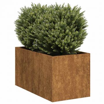 Gossi jardiniera rusty 40x80x40 cm otel pentru intemperii