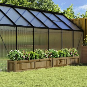Gossi jardiniere de gradina , 2 buc., lemn de pin impregnat