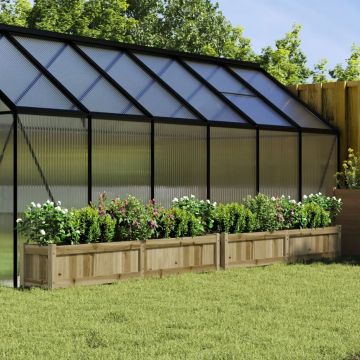 Gossi jardiniere de gradina , 2 buc., lemn de pin impregnat