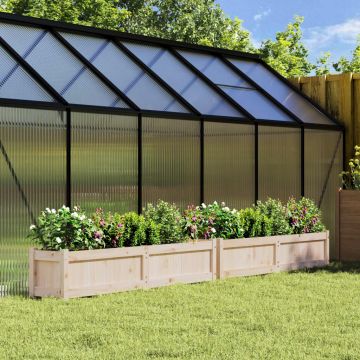 Gossi jardiniere de gradina, 2 buc., lemn masiv de pin