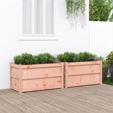 Gossi jardiniere de gradina, 2 buc., lemn masiv douglas