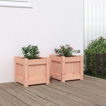 Gossi jardiniere de gradina, 2 buc., lemn masiv douglas