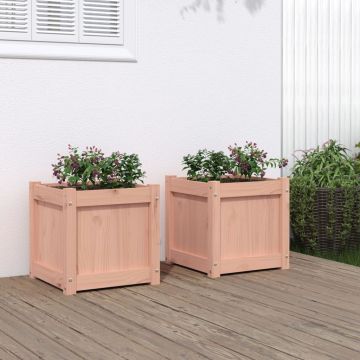 Gossi jardiniere de gradina, 2 buc., lemn masiv douglas