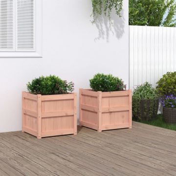 Gossi jardiniere de gradina, 2 buc., lemn masiv douglas