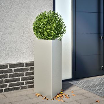Gossi jardiniere gradina 2 buc. 40x34,5x70cm otel inoxidabil triunghi