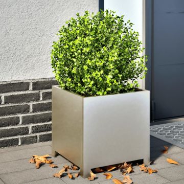 Gossi jardiniere gradina, 2 buc., 40x40x40 cm, otel inoxidabil