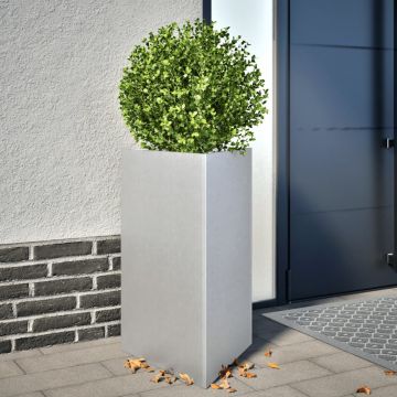 Gossi jardiniere gradina, 2 buc. 50x43x75 cm otel galvanizat triunghi