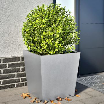 Gossi jardiniere gradina, 2 buc., 50x50x50 cm, otel galvanizat