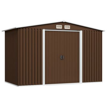 Gossi magazie de gradina, maro, 257 x 205 x 178 cm, otel