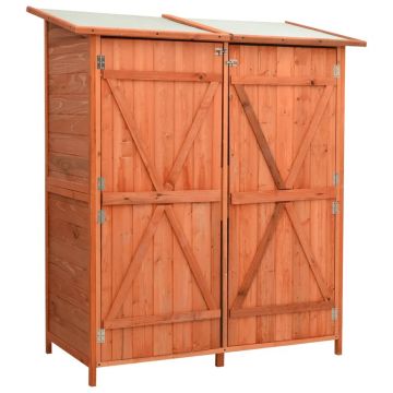 Gossi magazie gradina pentru unelte, 136x75x160 cm, lemn masiv brad