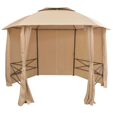 Gossi marchiza pavilion de gradina, perdele, hexagonal, 360x265 cm