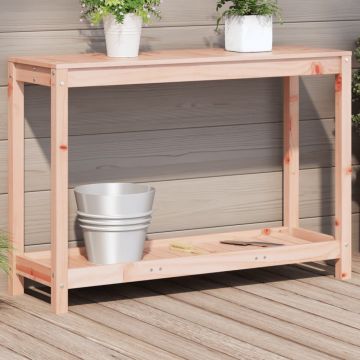Gossi masa de plantare cu raft, 108x35x75 cm, lemn masiv douglas