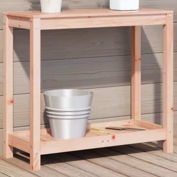 Gossi masa de plantare cu raft, 82,5x35x75 cm, lemn masiv de pin