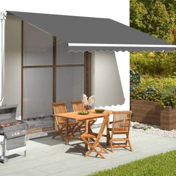 Gossi material de rezerva copertina, antracit, 4,5x3,5 m