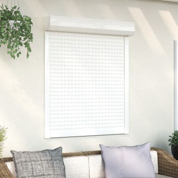 Gossi oblon rulant, alb, 100 x 130 cm, aluminiu