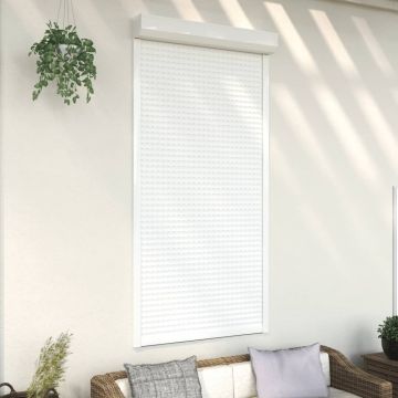 Gossi oblon rulant, alb, 110 x 220 cm, aluminiu