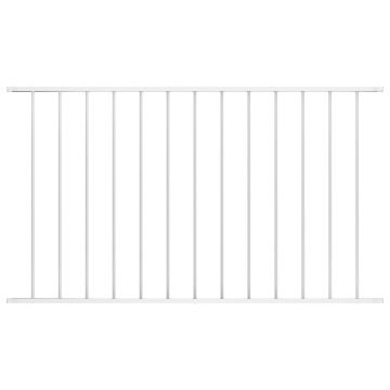 Gossi panou de gard, alb, 1,7 x 1,25 m, otel vopsit electrostatic