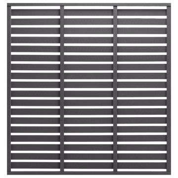 Gossi panou de gard, gri, 180x180 cm, wpc