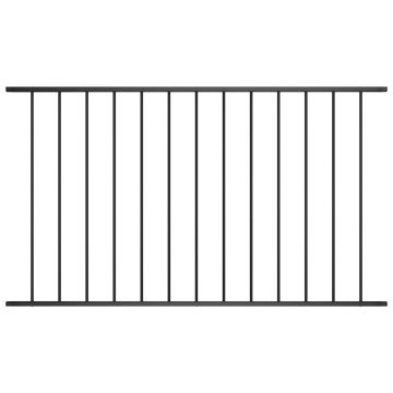 Gossi panou de gard, negru, 1,7 x 0,75 m, otel vopsit electrostatic