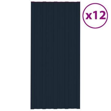 Gossi panouri acoperis 12 buc. antracit 100x45 cm otel galvanizat