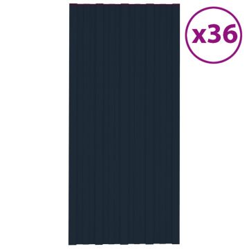 Gossi panouri acoperis 36 buc. antracit 100x45 cm otel galvanizat