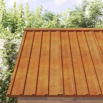 Gossi panouri de acoperis, 12 buc., ruginiu, 80x44 cm, otel corten