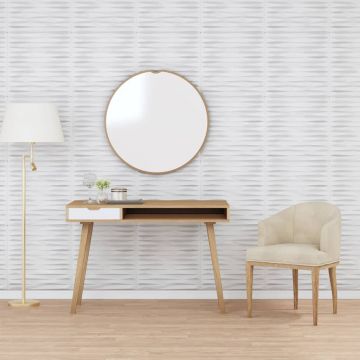 Gossi panouri de perete 12 buc. alb 50x50 cm eps 3 m2 piatra