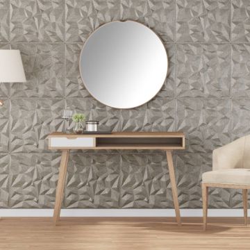 Gossi panouri de perete 24 buc. beton 50x50 cm xps 6 m2 ametist