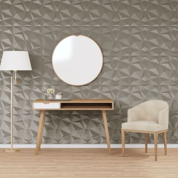 Gossi panouri de perete 24 buc. gri beton 50x50 cm xps 6 m2 diamant