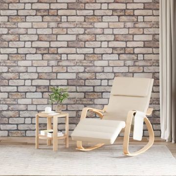 Gossi panouri de perete 3d, 10 buc., maro deschis, 100x50 cm, eps
