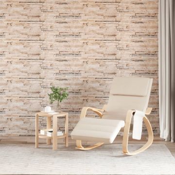 Gossi panouri de perete 3d, 14 buc., alb si rosu, 100x25 cm, eps