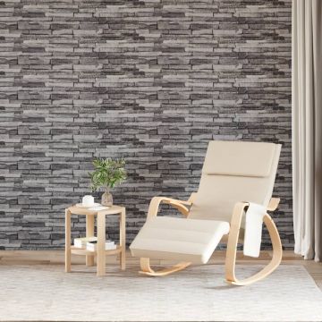 Gossi panouri de perete 3d, 14 buc., antracit, 100x25 cm, eps