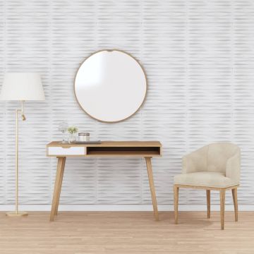 Gossi panouri de perete 48 buc. alb 50x50 cm xps 12 m2 piatra