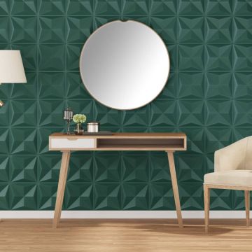 Gossi panouri de perete 48 buc. verde 50x50 cm xps 12 m2 origami