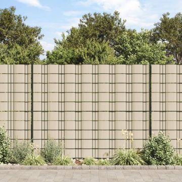 Gossi panouri intimitate gradina, 4 buc., crem, 35x0,19 m, pvc