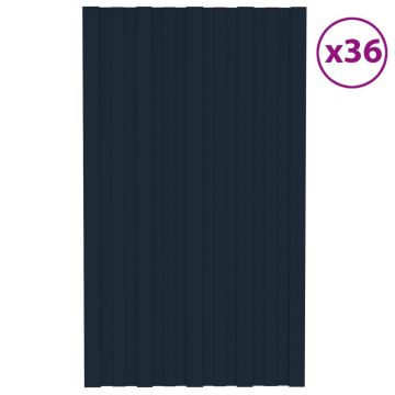 Gossi panouri pentru acoperis 36 buc antracit 80x45cm otel galvanizat